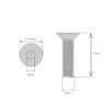 M6 (6mm x 30mm Inc Head) Hex Socket Countersunk Machine