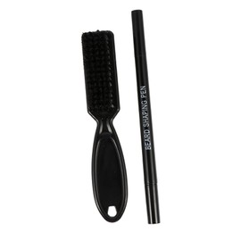FOMIYES 2pcs Beard Pencil Filler Set with Brush for Men Grooming Dual-ended Mustache Repair Tool for Clean and Contoured Look