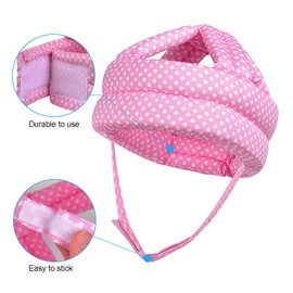 Baby Head Protector for Crawling, Infant Safety Helmet & Walking Baby Helmet, for Age 6-36 Months, Pink DOT(1pc)