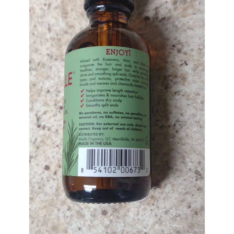 Mielle Rosemary Mint Scalp & Hair Strengthening Growth Oil 2oz