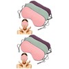 LALAFINA 6pcs Sleep Eye Mask Soft Breathable Eye Covers for