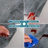 VEELIKE 4 Pack Grey Concrete Peel and Stick 12''x12'' Vinyl