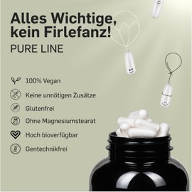 Vitabaum® Magnesiumbisglycinat - 320 mg Magnesium pro Tag - Unterstützt den Energiestoffwechsel und die Muskelfunktion - 180 Kapseln - 3 Monate Vorrat - Vegan, Glutenfrei, Laktosefrei