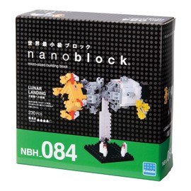 Kawada NBH_084 Nanoblock Challenge to The Moon Landing Building Kit