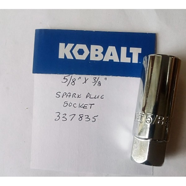 KOBALT 5/8” x 3/8" Dr 6PT Spark Plug Socket No