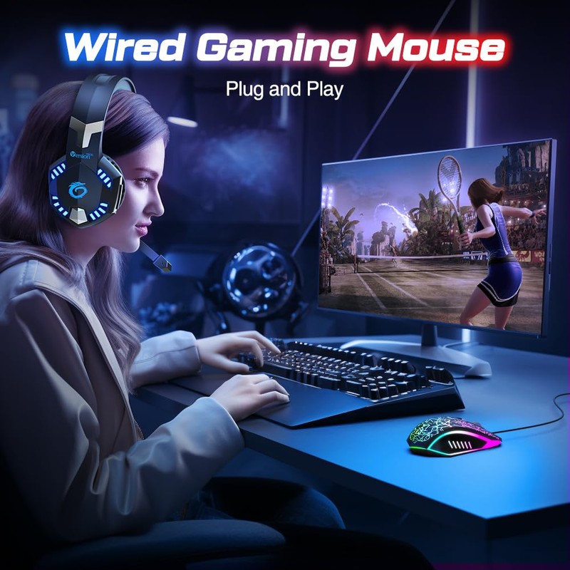 VersionTech Gaming Mouse, 4 DPI Settings Up to 3600 DPI,