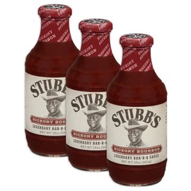 Stubb's Hickory Bourbon Bar-B-Q Sauce 18 oz (Pack of 3)