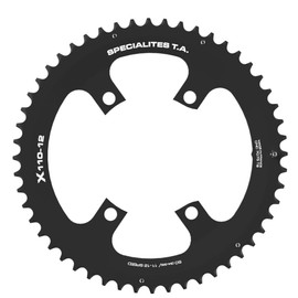 Spécialités TA X110 4 Arm 12 Speed Chainring, Black, Outer 49t