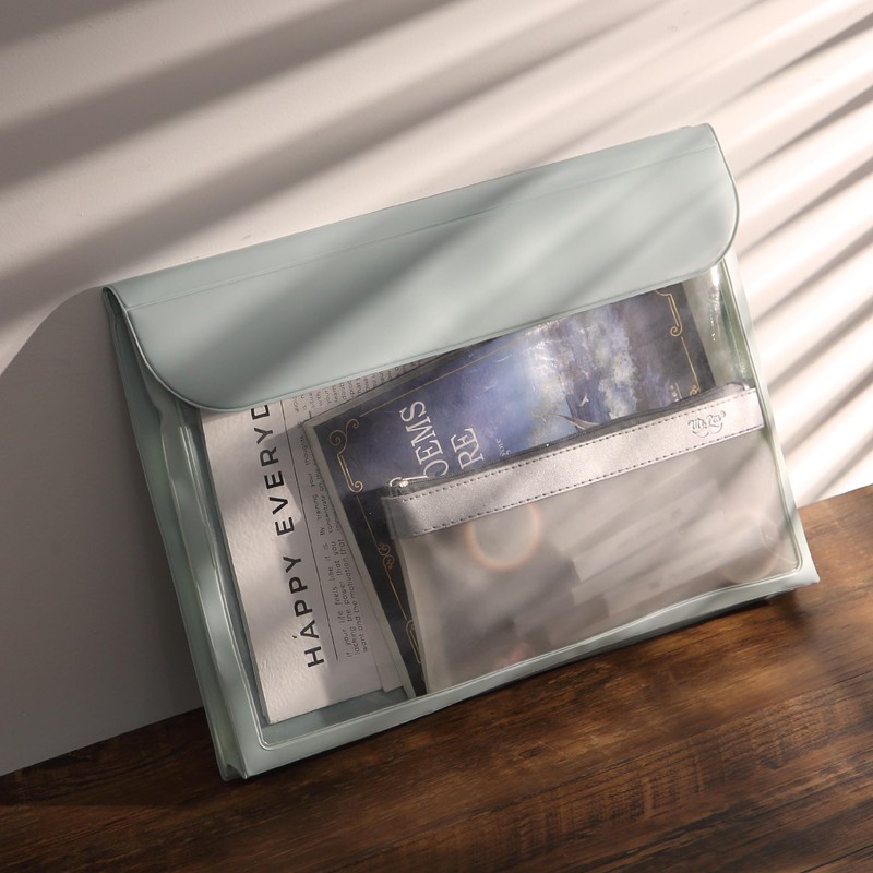 Mr. Pen- File Folder, Red, Plastic File Folders Letter Size,