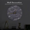 Wall Clock Nordic Decorative Marble Printing Mute Round Hanging Clock