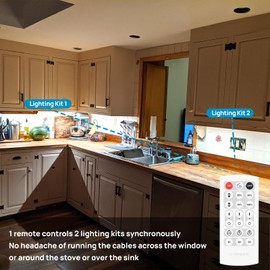 Litever LED Dimmer with Remote, DC12V/DC24V, for Litever Under Cabinet LED Lights LL-008, LL-013, LL-024, LL-025, LL-027, LL-030 or other Single Color LED Lights. Memory Function. Easy to use.