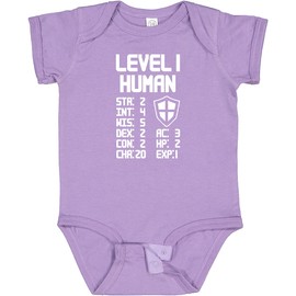 inktastic Level 1 Human Baby Bodysuit 18 Months Lavender 28f5f