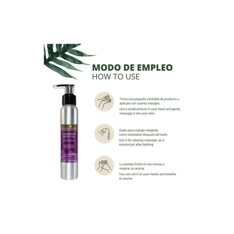 Rusens Kit Aceites Masaje Antiestrés Aceite Melisa Relajante Lavanda 100