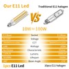 Dimmable JDE11 Led Bulbs 120V 100W Halogen Candelabra Bulbs Equivalent,COB