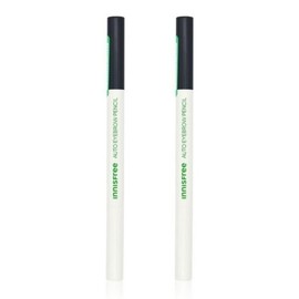 Innisfree Flat Eyebrow Pencil 0.3g No. 2 Dark Night Sky Black 2 pcs / 이니스프리 납작 아이브로우 펜슬 0.3g 2호 깜깜한 밤하늘 블랙 2개