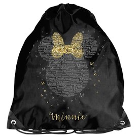 Paso Children's Gym Bag / Sports Bag 36 x 32 cm – Minnie Mouse – Grey, gray