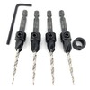 FTG USA Adjustable Wood Countersink Drill Bit Set 4 Pc
