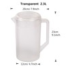 HERF Plastic Pitcher Pot Jug with Lid for Hot/Cold Water,