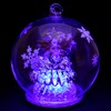 Four Cart Cute Handmade Glassware LED Dome Green Tree