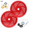 HK 2 Pack 9" x36T Carbide Tip Brush Cutter Blades