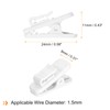 HARFINGTON 6pcs Headphone Wire Clips 0.94" Length Small Headset Cable