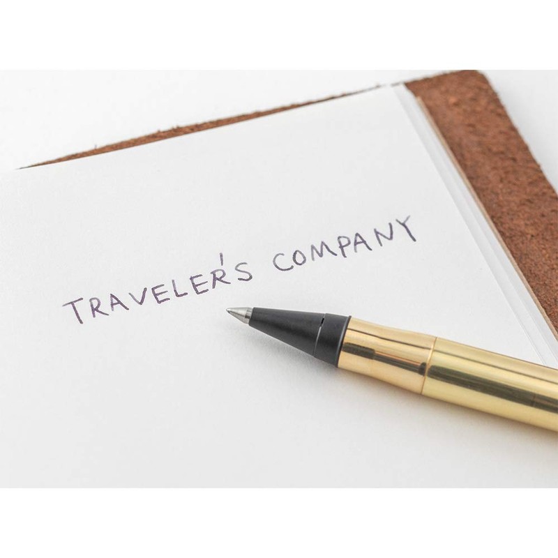 Travelers Company Brass Rollerball Pen, Solid Brass 36727006