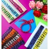 12 PCS Colorful Clip in Hair Extensions, Racoon Tail Hair