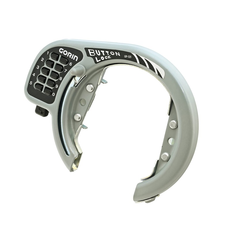 Gorin GR520-SL Combination Lock Button Type Ring Lock Silver