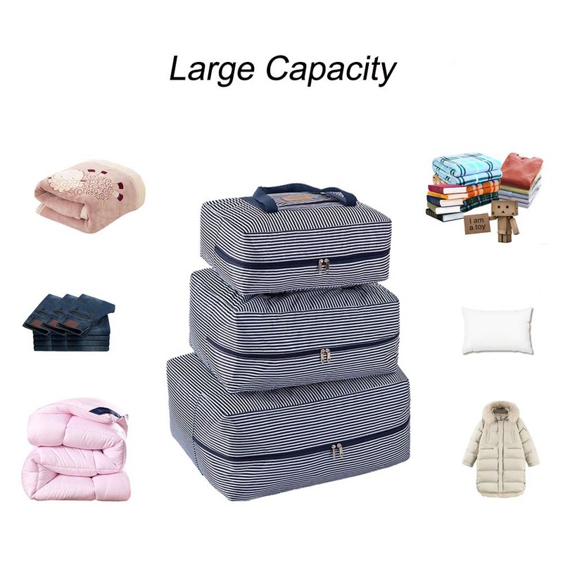 Waterproof Thick Large Storage Bag 600D Oxford Organizer Travel Luggage