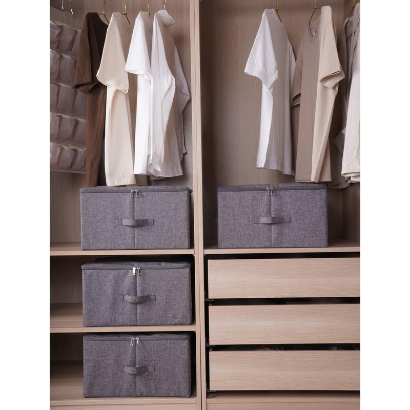 iwill CREATE PRO Fabric Garment Storage Box with Zip Lid