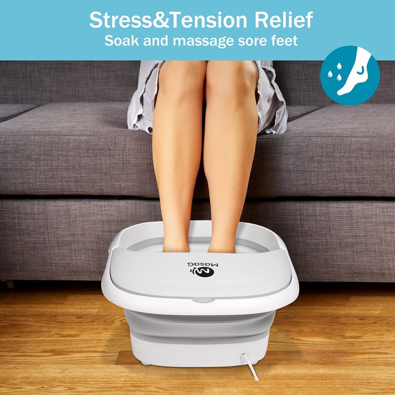 Foldable Foot Spa Massager, MASAG F10 Foot Spa Bath Massager,