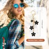sourcing map Initial Letter Keychain, Cute Flower Keychain Alphabet I