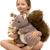 MorisMos 45cm tall squirrel cuddly toy XXL, giant squirrel soft