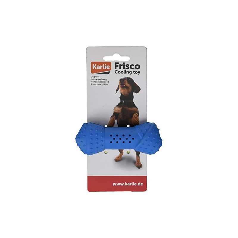 Karlie Frisco Rubber Bone Blue