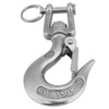 KIMISS 304 Stainless Steel Swivel Eye Clevis Lifting Chain Snap