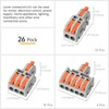 GKEEMARS 26Pcs Compact Splicing Connectors Wire Connectors Kit 2, 3
