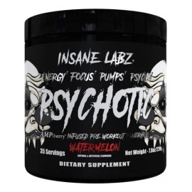 Pre Entrenamiento xido Ntrico Insane Labz Psychotic Black Sin Sabor                                                                                   