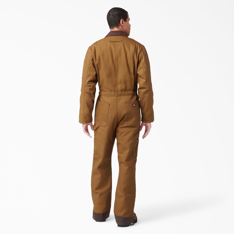 Dickies Men's Premium Insulated Duck Coverall, Brown Duck, Medium -