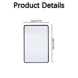 3X Page Magnifying Sheet for Reading, 4 Pcs Flat Magnifier Lay on Page Flexible Plastic Magnifiers Lenses, Full-Page Magnifying Glass for Reading Small Print, Maps, Books, Patterns (7'' x 4.7'')