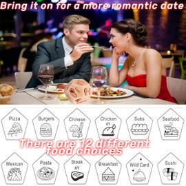 FeBohao Food Decision Dice Games,Funny Date Night Dice Valentine's Day Gifts for Couples Husband Wife Boyfriend Girlfriend