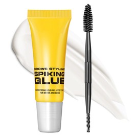 24H Super Hold Clear Eyebrow Gel, Waterproof Long-Lasting Lock & Freeze Brow Styling Glue, Fast-Dry Non-sticky, Vegan Formula for Natural-Looking Brows, Got to Be Glue with Precision Brush(1-Pack)