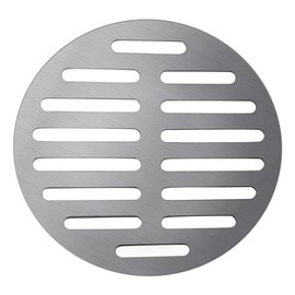 Vonty Stainless Steel Round Floor Drain Cover 6 Inch - Outlet Diameter, 14 Holes Silver Tone
