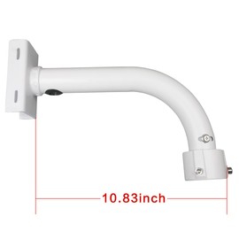 compcctv Security Camera Mount Bracket, Dome PTZ Camera Mount Universal Camera Pole Mount Bracket for CCTV Security Camera/IP Camera, L Type