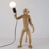 CHABEI Modern Table Light, Monkey Desk Lamp, Resin Standing Monkey