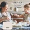 Kitchen Scale 0.04oz to 22lb LCD Display Stainless Steel Tare
