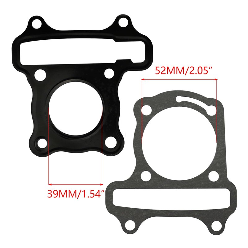 JOYYANGFANG GY6 39mm/1.54" Cylinder Gasket Set for Chinese Scooter Moped