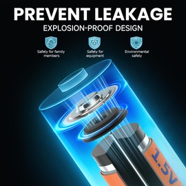 PKCELL AA and AAA Batteries Combo Pack 24 Count - 12 Double AA Batteries and 12 Triple AAA Batteries, 1.5V High-Performance Alkaline Heavy Duty Batteries Value Pack, 10-Year Shelf Life