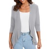 Urban CoCo Women's Casual Lightweight Open Front Cardigan Soft Draped