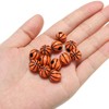 PATIKIL 10mm Orange Acrylic Round Sports Bead, 60 Pack, Craft