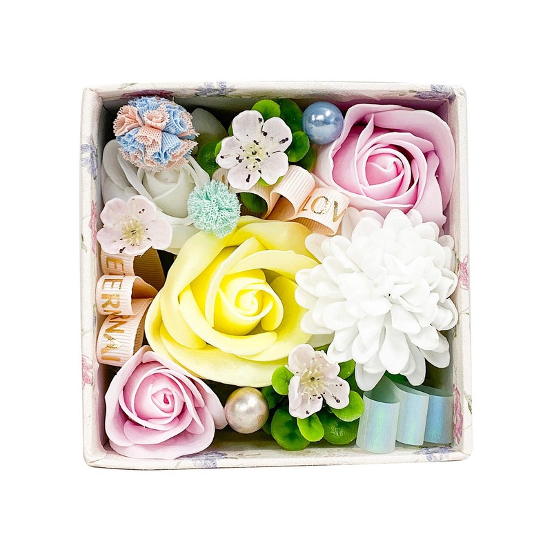 Luana Q-FLA Soap Flower Box Hand Wash Stone "Angel Luana
